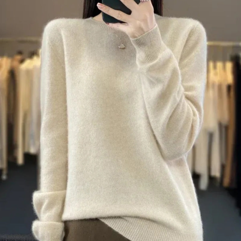 100% Merinowolle Pullover für Damen – Strickpullover für Frühling und Sommer