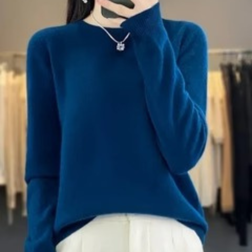 100% Merinowolle Pullover für Damen – Strickpullover für Frühling und Sommer