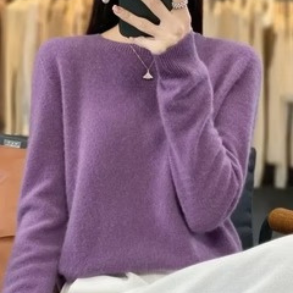 100% Merinowolle Pullover für Damen – Strickpullover für Frühling und Sommer