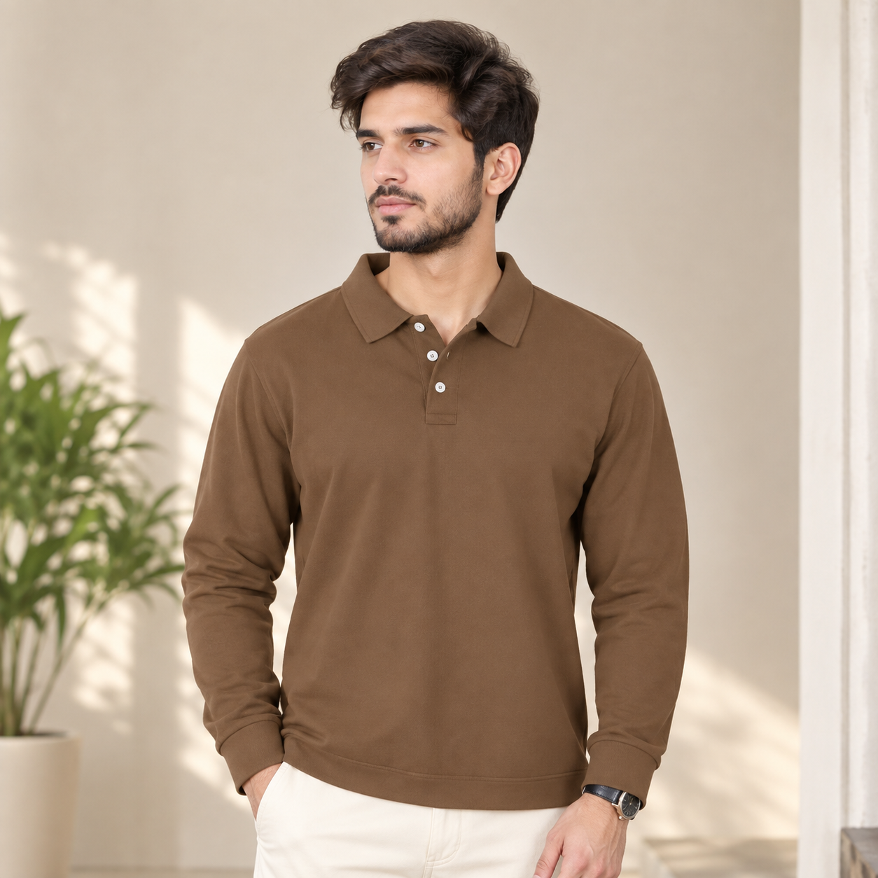 Konstantin | Herren Poloshirt Langarm Für Sommer