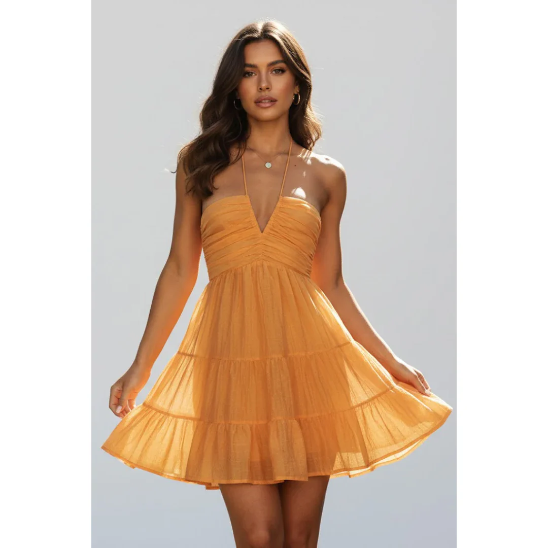 Melina | Damen Sommerkleid Mini Abend Modern