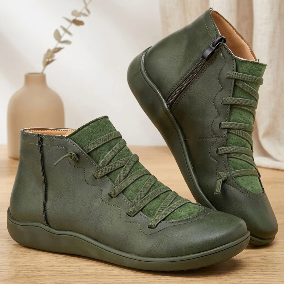 Adelheid | Damen Orthopädische Stiefeletten mit Reißverschluss