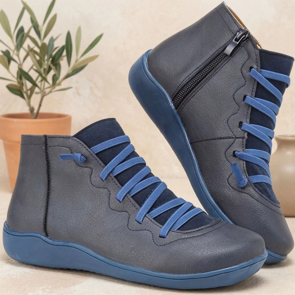 Adelheid | Damen Orthopädische Stiefeletten mit Reißverschluss