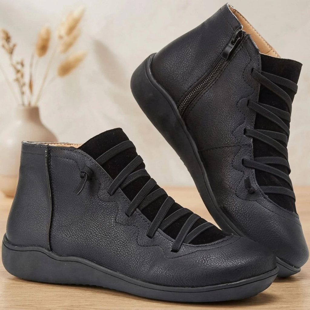 Adelheid | Damen Orthopädische Stiefeletten mit Reißverschluss