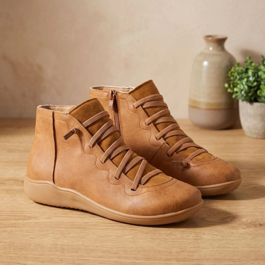Adelheid | Damen Orthopädische Stiefeletten mit Reißverschluss