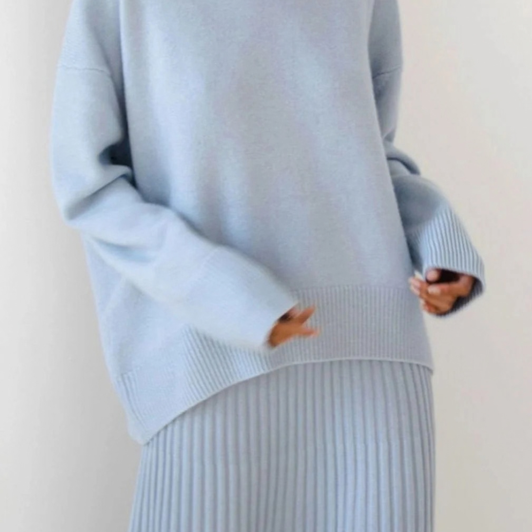 Adelina | Damen Strickpullover mit Oversize Design und Langarm