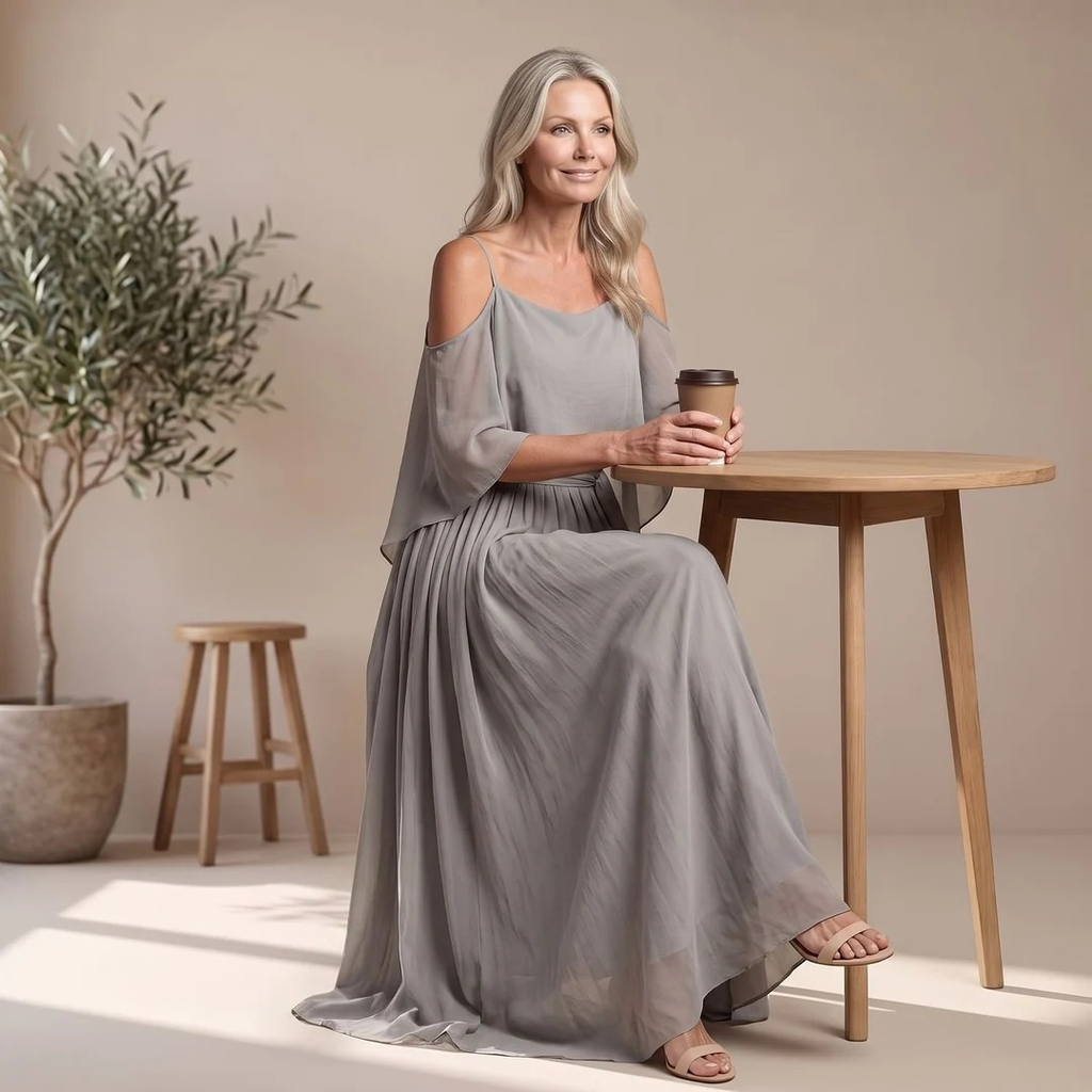 Alina | Damen 2-Teiler mit Top und weiter Hose