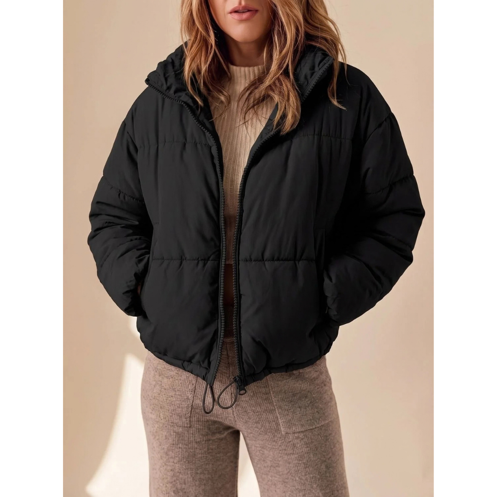 Andrea | Damen Winterjacke mit Oversize Design und Reißverschluss