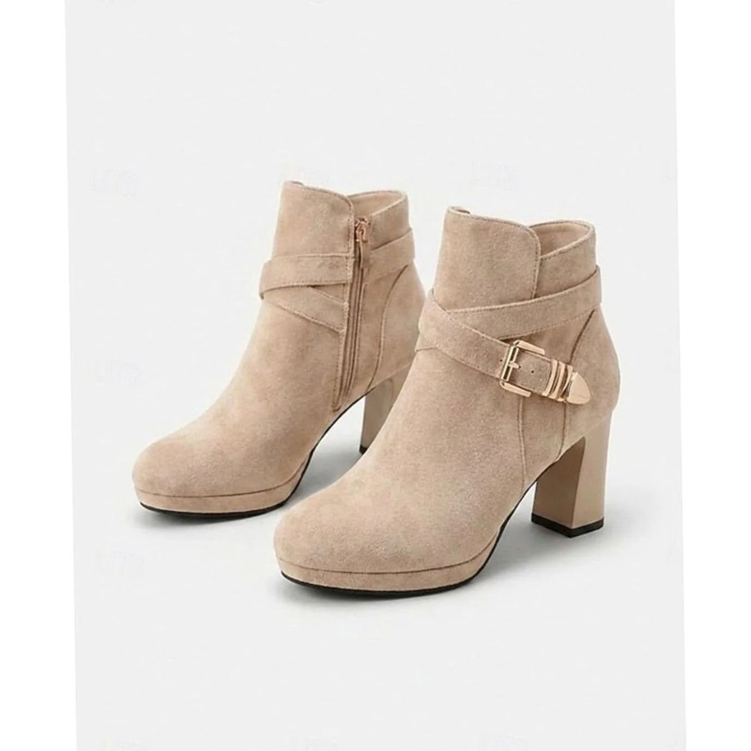 Angelina | Damen Stiefeletten mit Absatz und Schnalle