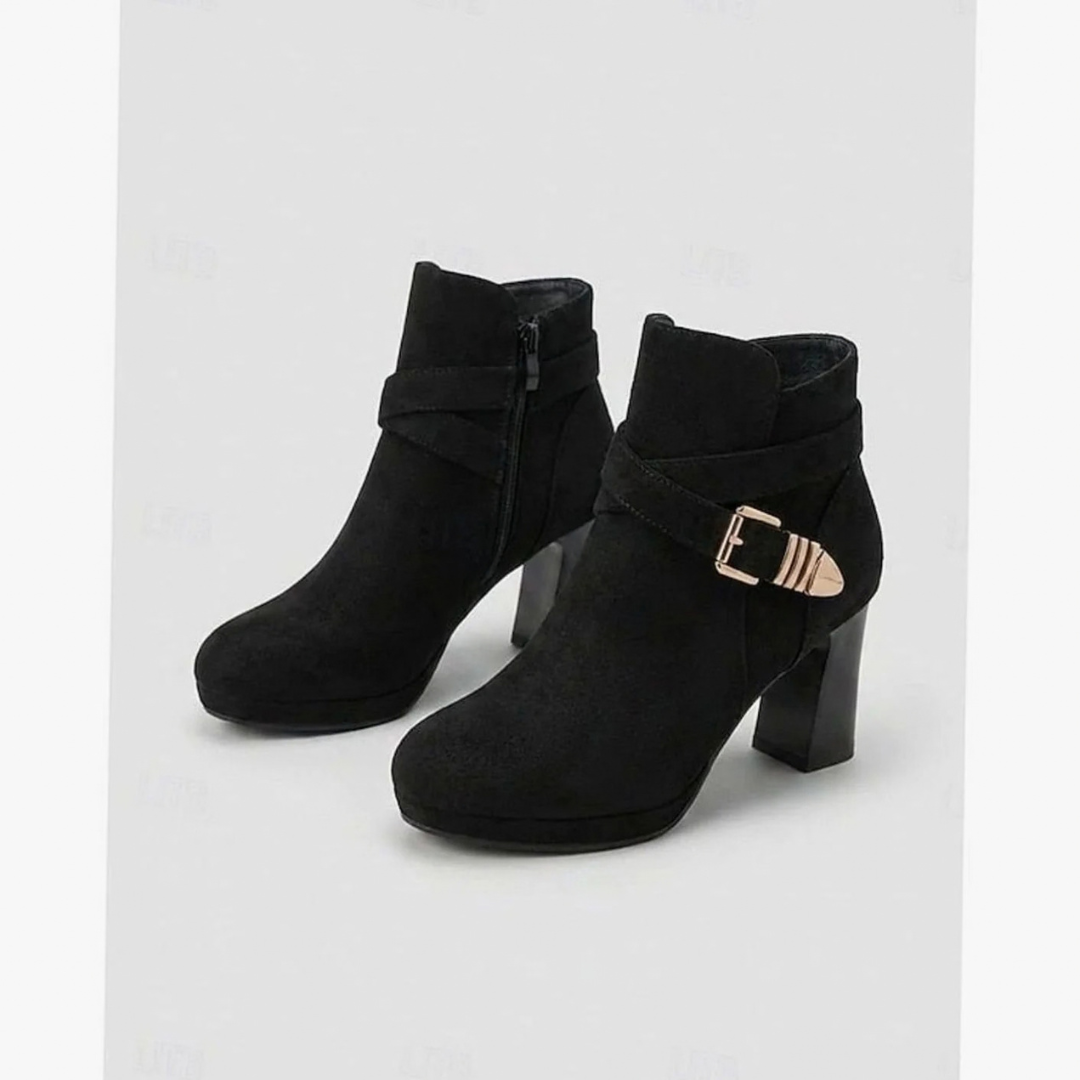 Angelina | Damen Stiefeletten mit Absatz und Schnalle