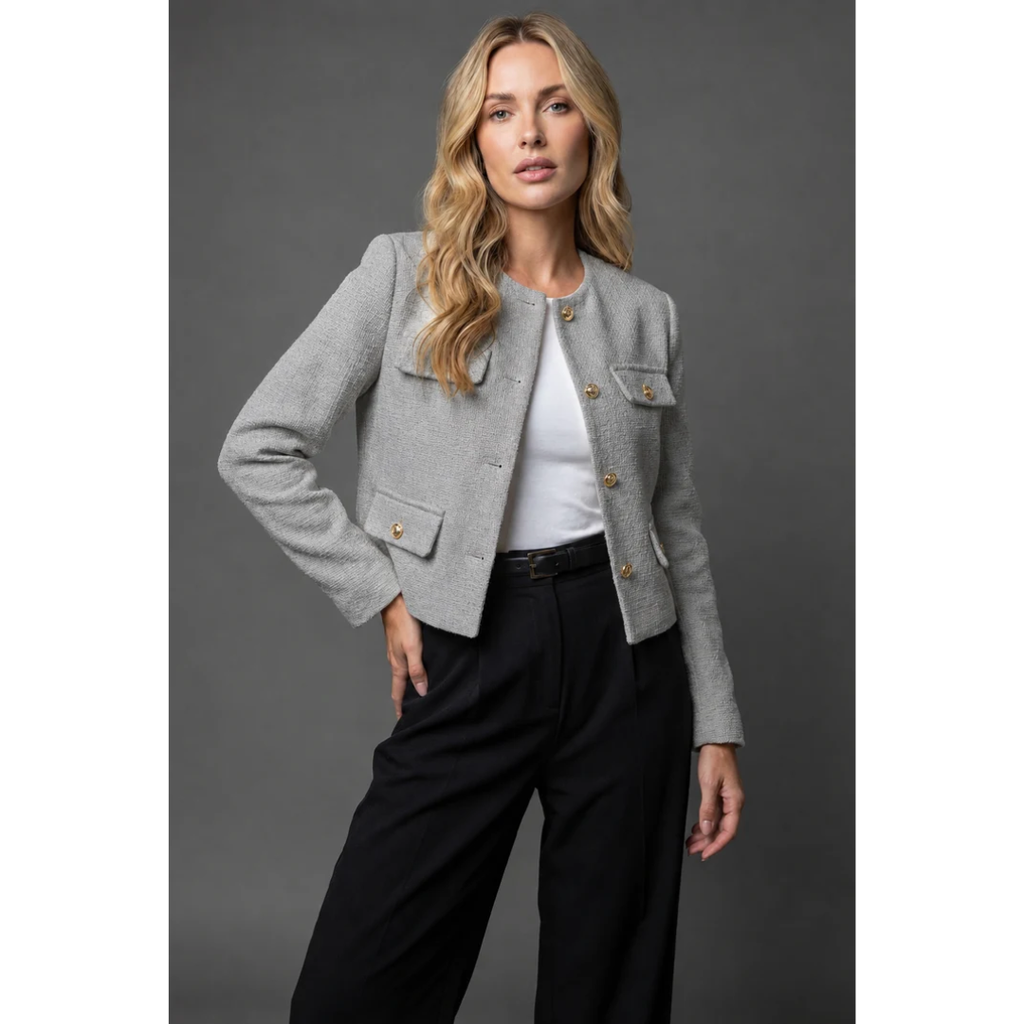 Ariella | Damen Blazer mit Taschen und Knöpfen