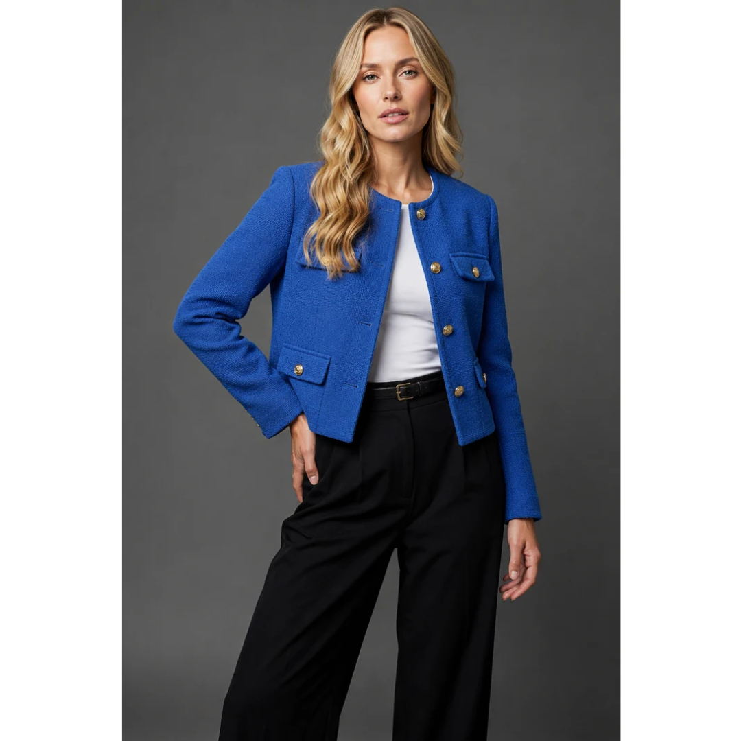Ariella | Damen Blazer mit Taschen und Knöpfen