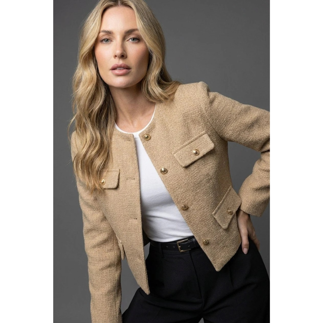 Ariella | Damen Blazer mit Taschen und Knöpfen