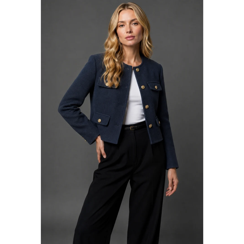 Ariella | Damen Blazer mit Taschen und Knöpfen