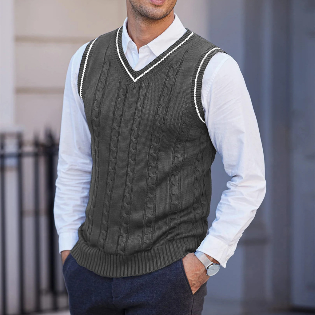 Armin | Herren Pullover mit V-Ausschnitt für Alltag und Freizeit
