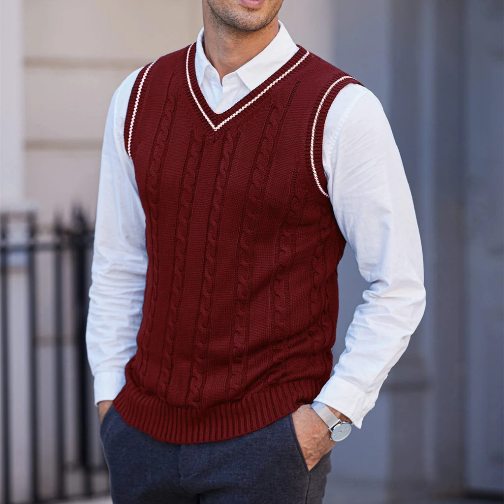 Armin | Herren Pullover mit V-Ausschnitt für Alltag und Freizeit