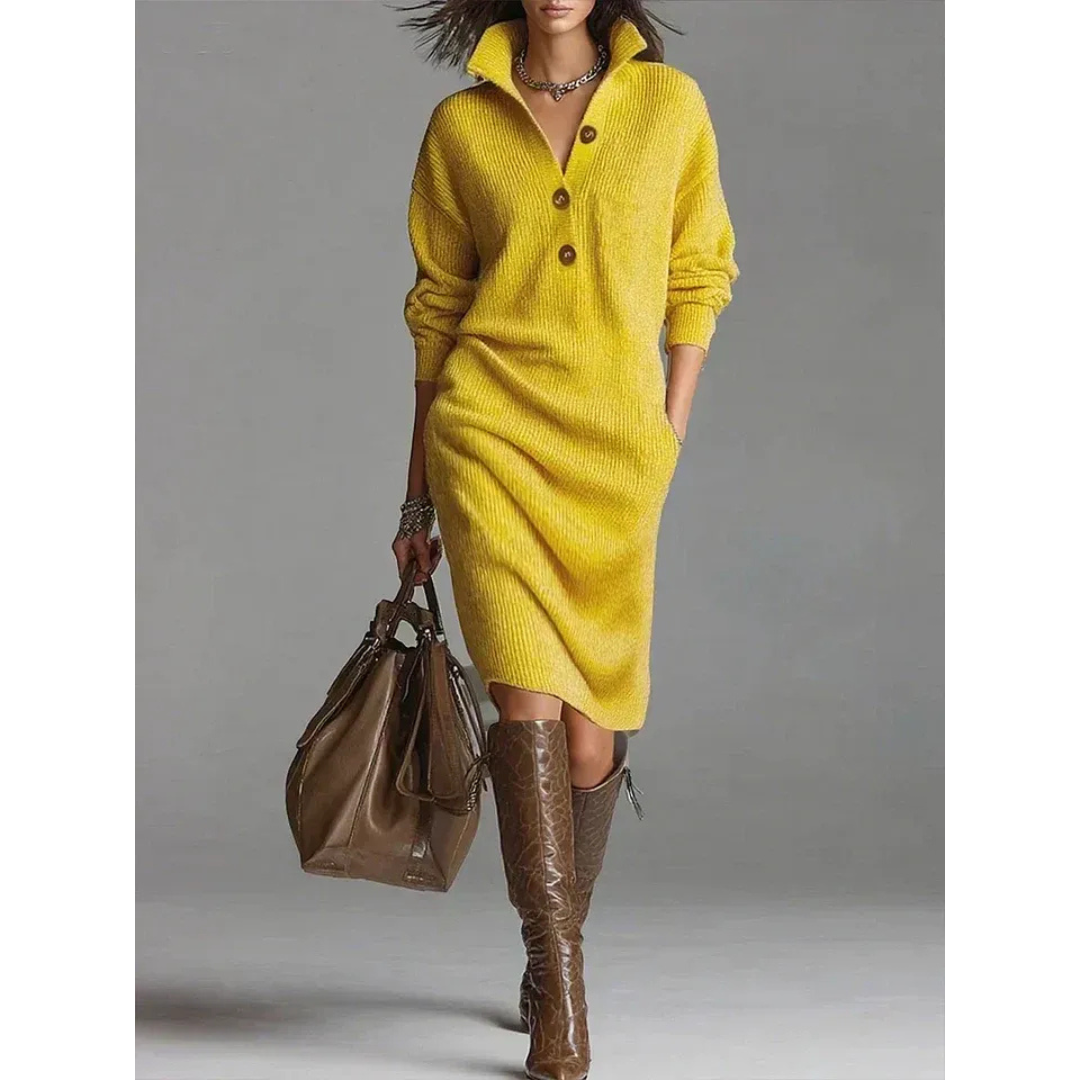Aurelia | Damen Winterkleid mit langem Arm