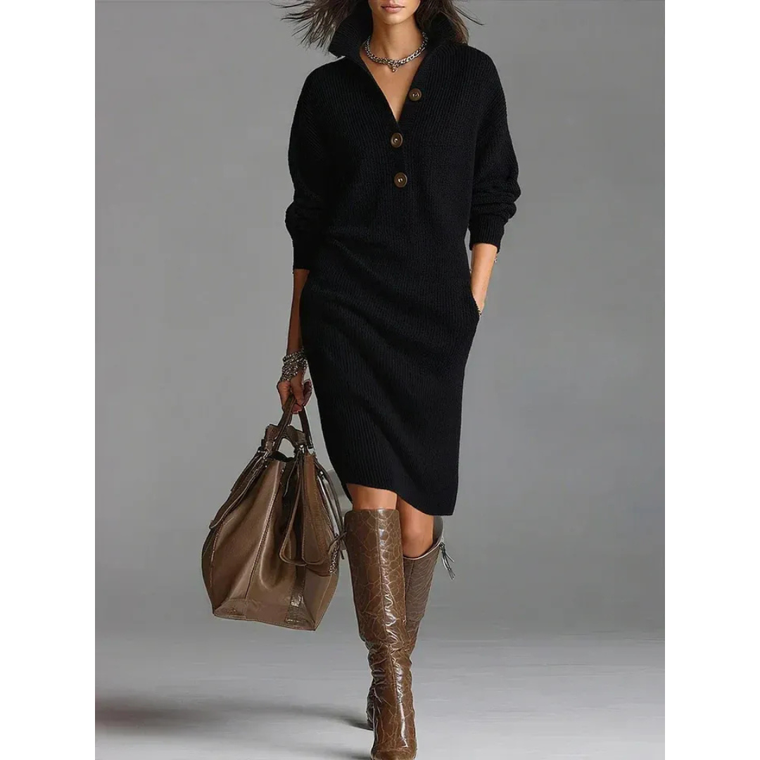 Aurelia | Damen Winterkleid mit langem Arm