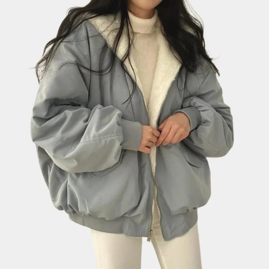 Charlotte | Damen Winterjacke mit Oversize Schnitt und Kapuze