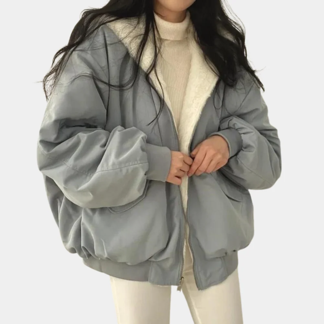 Charlotte | Damen Winterjacke mit Oversize Schnitt und Kapuze