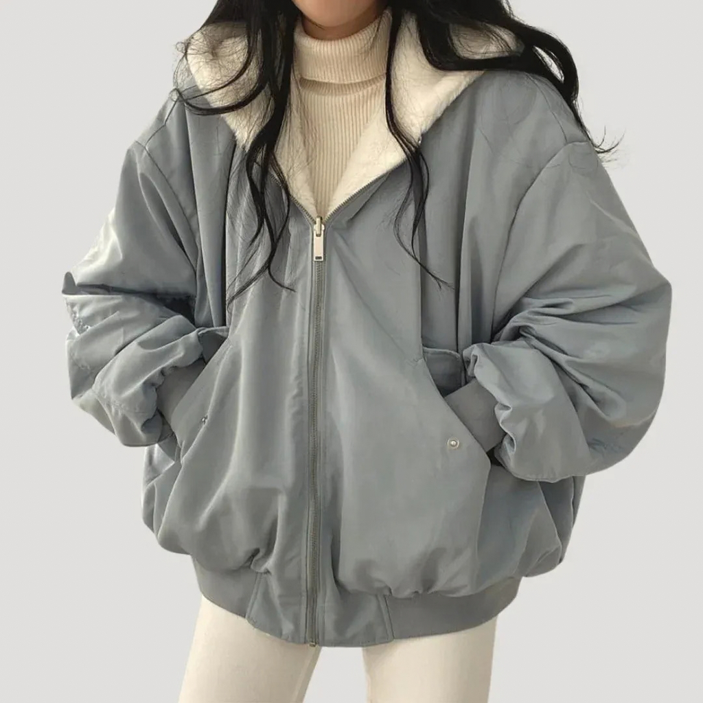 Charlotte | Damen Winterjacke mit Oversize Schnitt und Kapuze