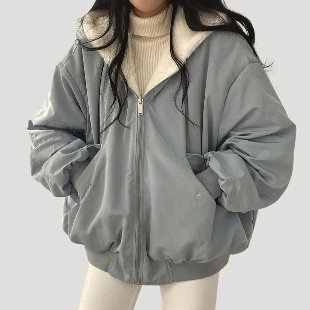 Charlotte | Damen Winterjacke mit Oversize Schnitt und Kapuze