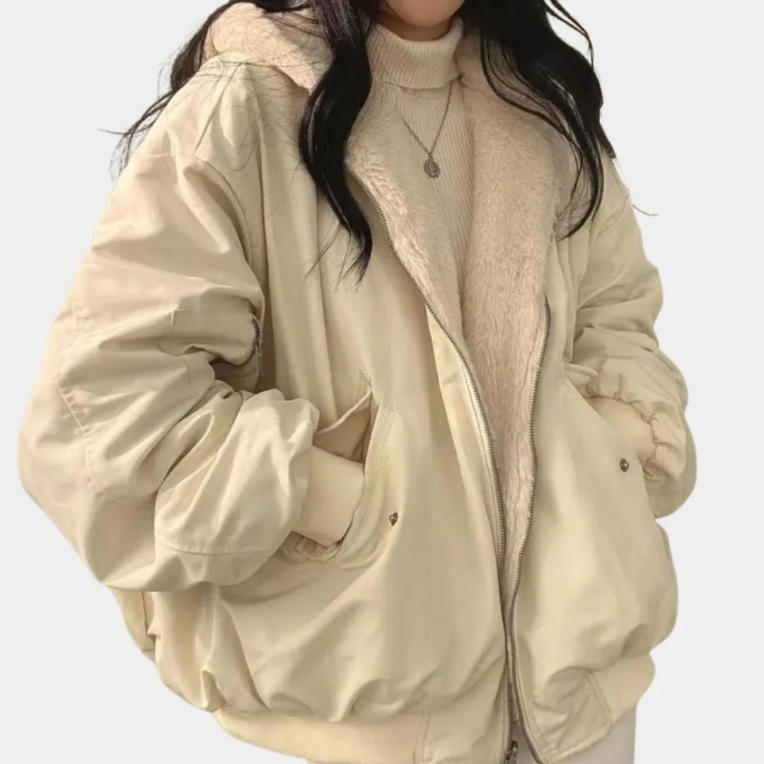 Charlotte | Damen Winterjacke mit Oversize Schnitt und Kapuze