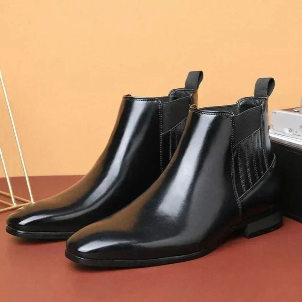 Claudia | Damen Stiefeletten mit Spitze und Slip On Design