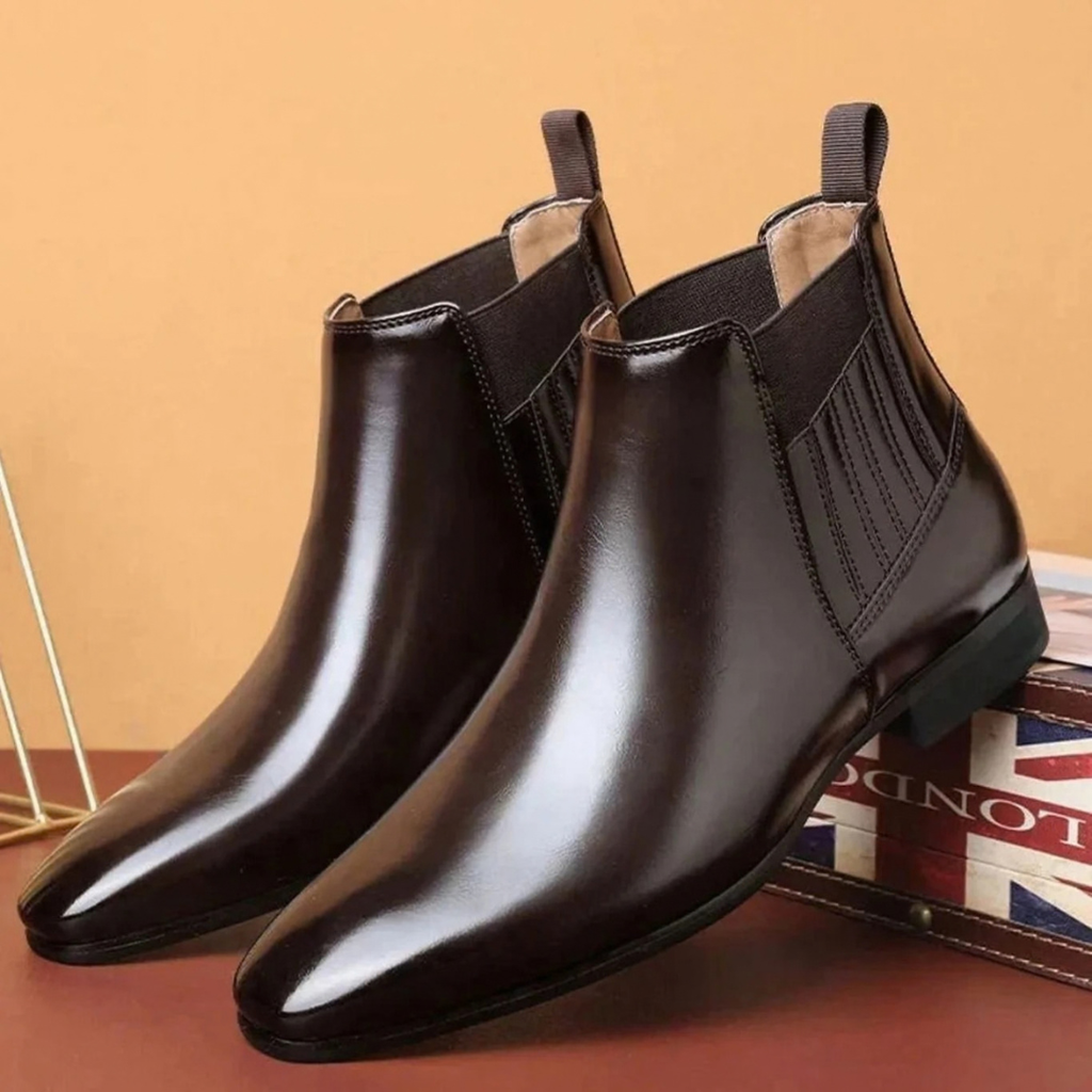 Claudia | Damen Stiefeletten mit Spitze und Slip On Design