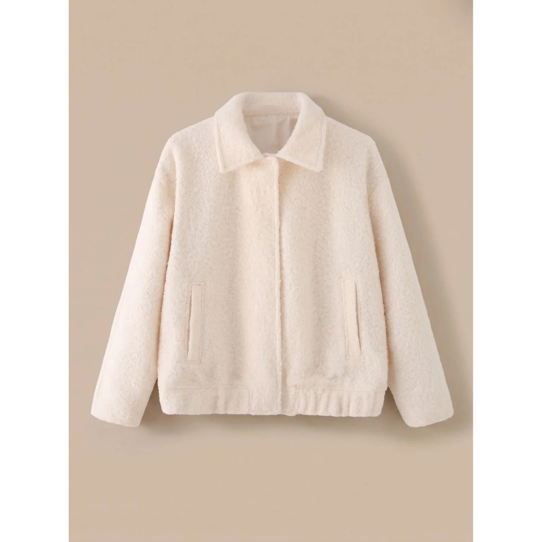 Cordula | Damen Winterjacke mit Teddy Design und Taschen