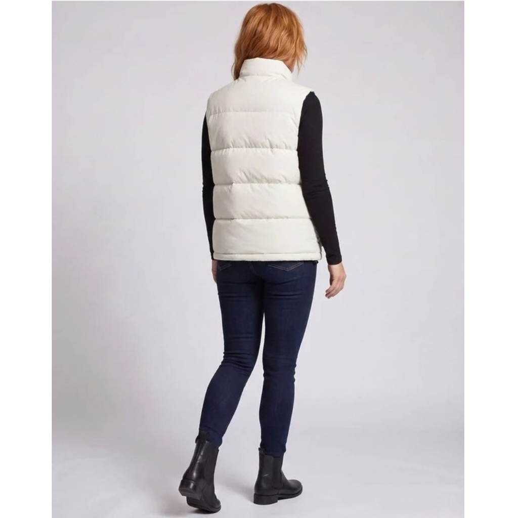 Cornelia | Damen Steppweste Bodywarmer mit Stehkragen und Taschen