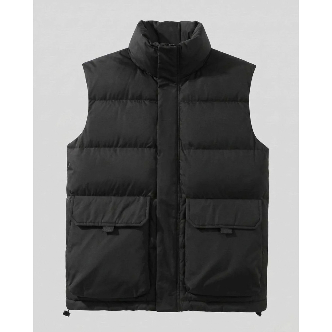 Cornelia | Damen Steppweste Bodywarmer mit Stehkragen und Taschen