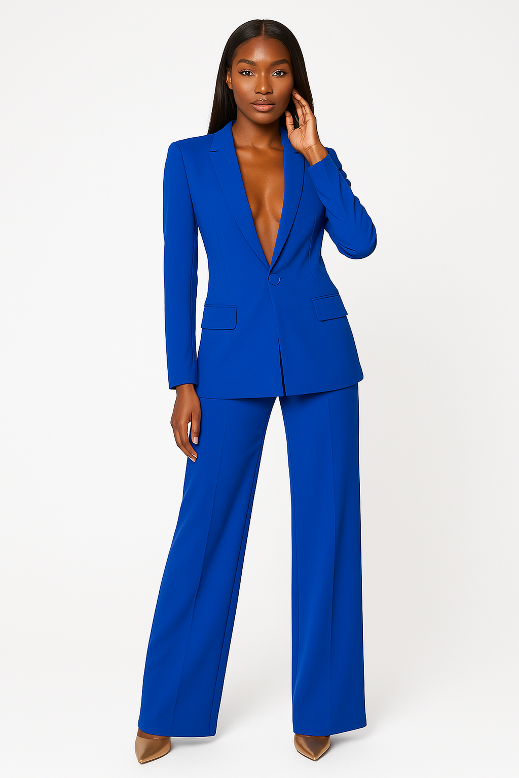 Damen Blazer & Hosen Set – Stilvolles Büro Outfit