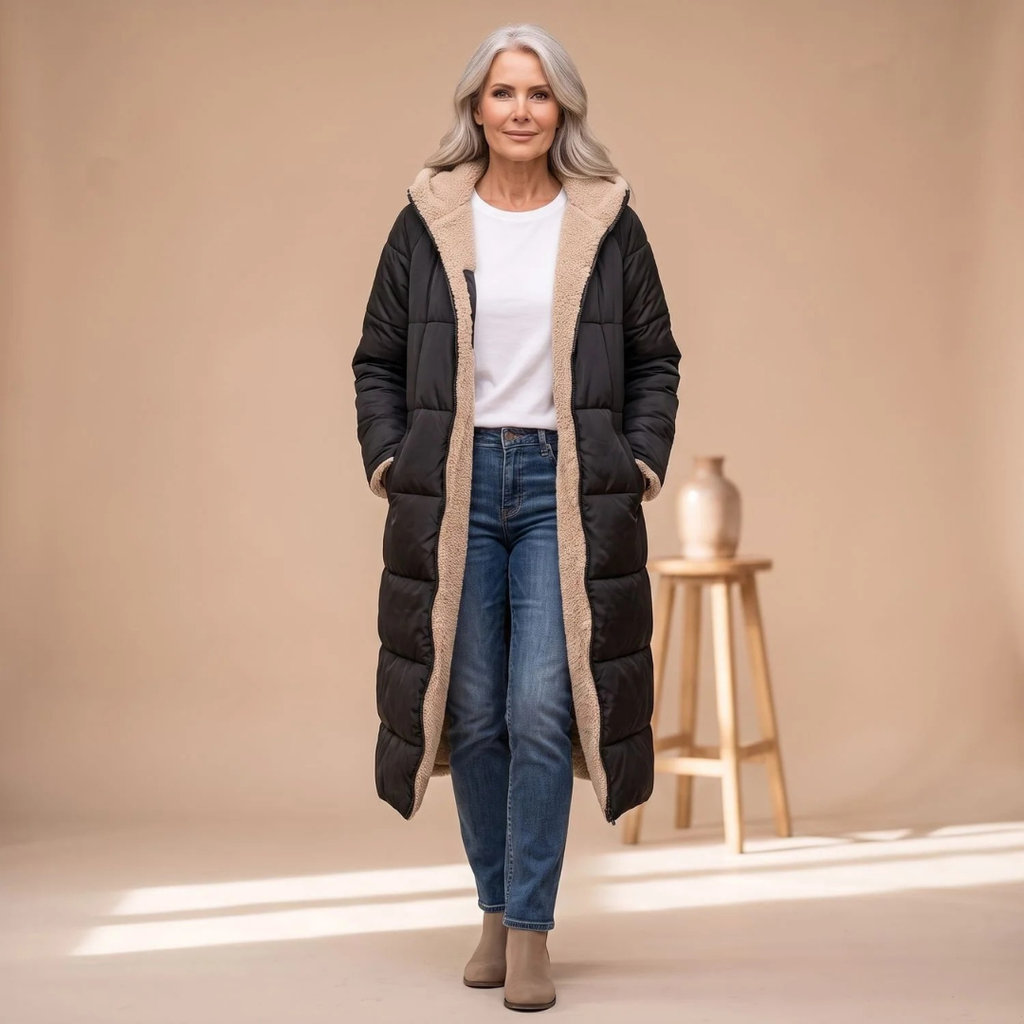 Dorothea | Damen Winterjacke mit langem Schnitt