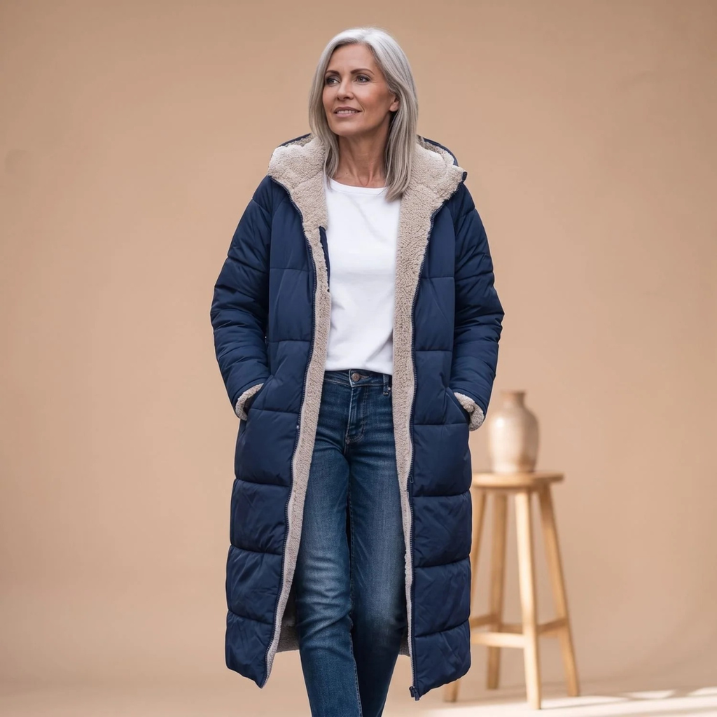 Dorothea | Damen Winterjacke mit langem Schnitt