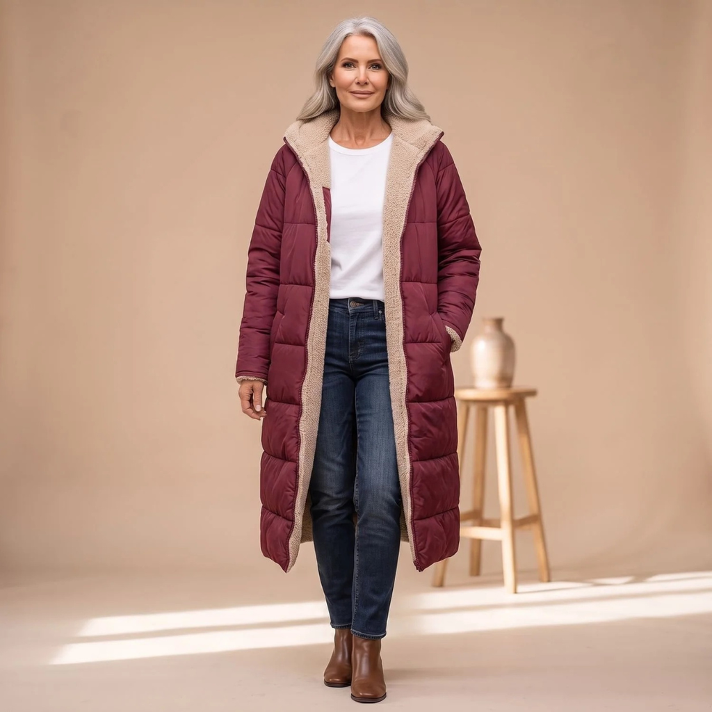 Dorothea | Damen Winterjacke mit langem Schnitt