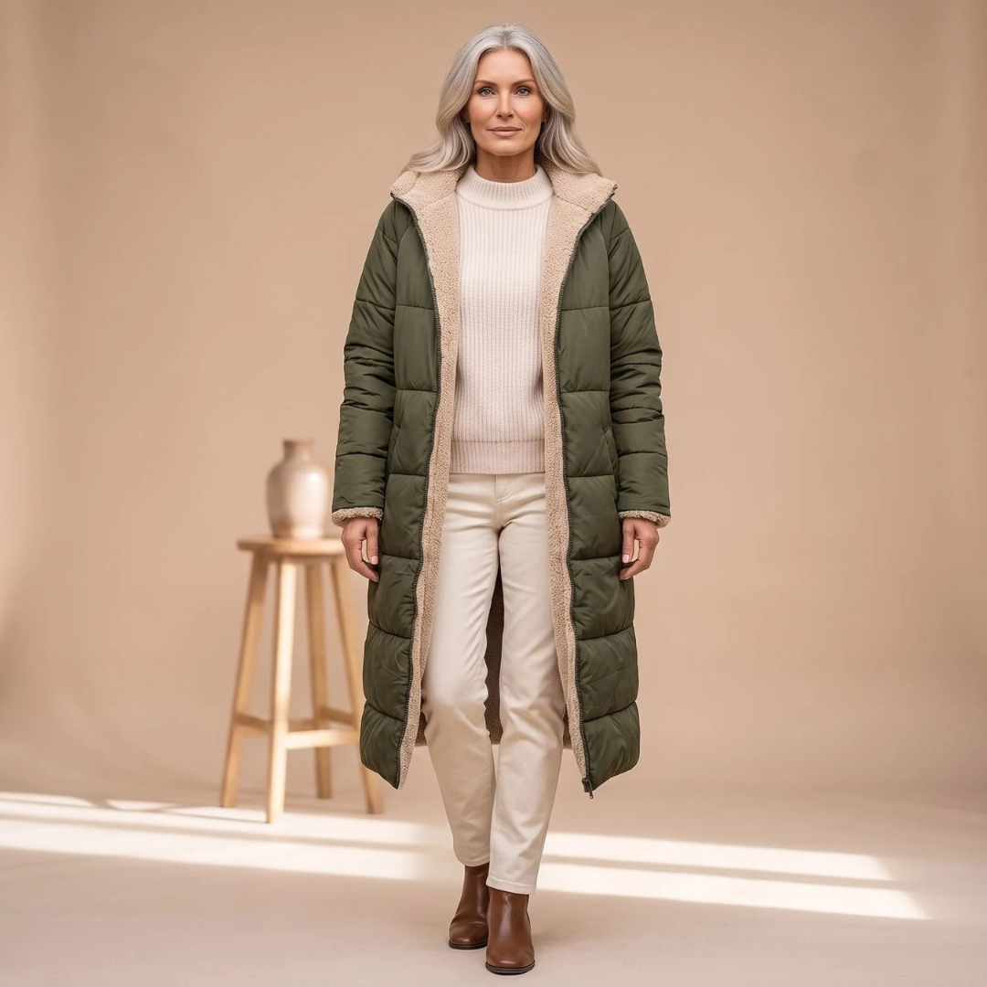 Dorothea | Damen Winterjacke mit langem Schnitt