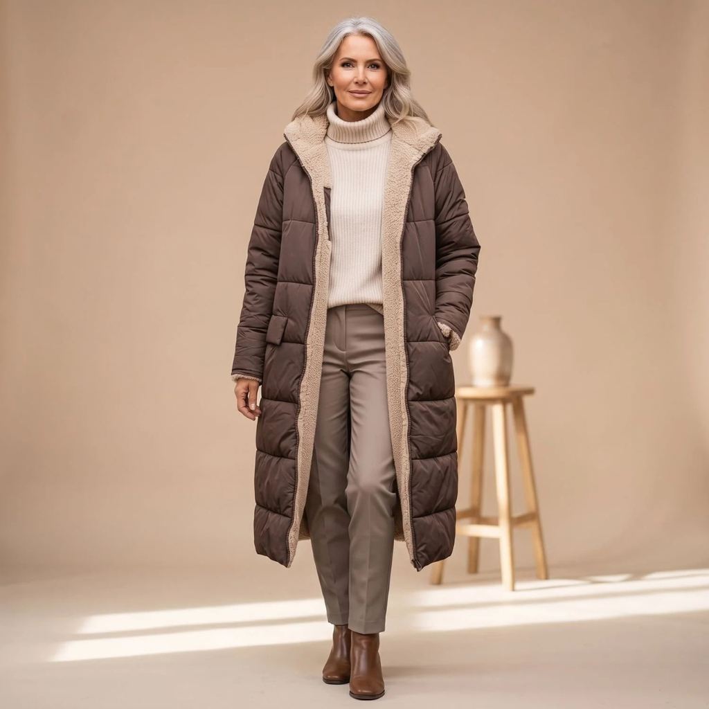 Dorothea | Damen Winterjacke mit langem Schnitt