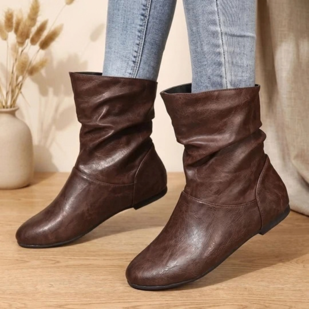 Dorothea | Damen Orthopädische Stiefeletten mit Reißverschluss und Schnürschuh Design