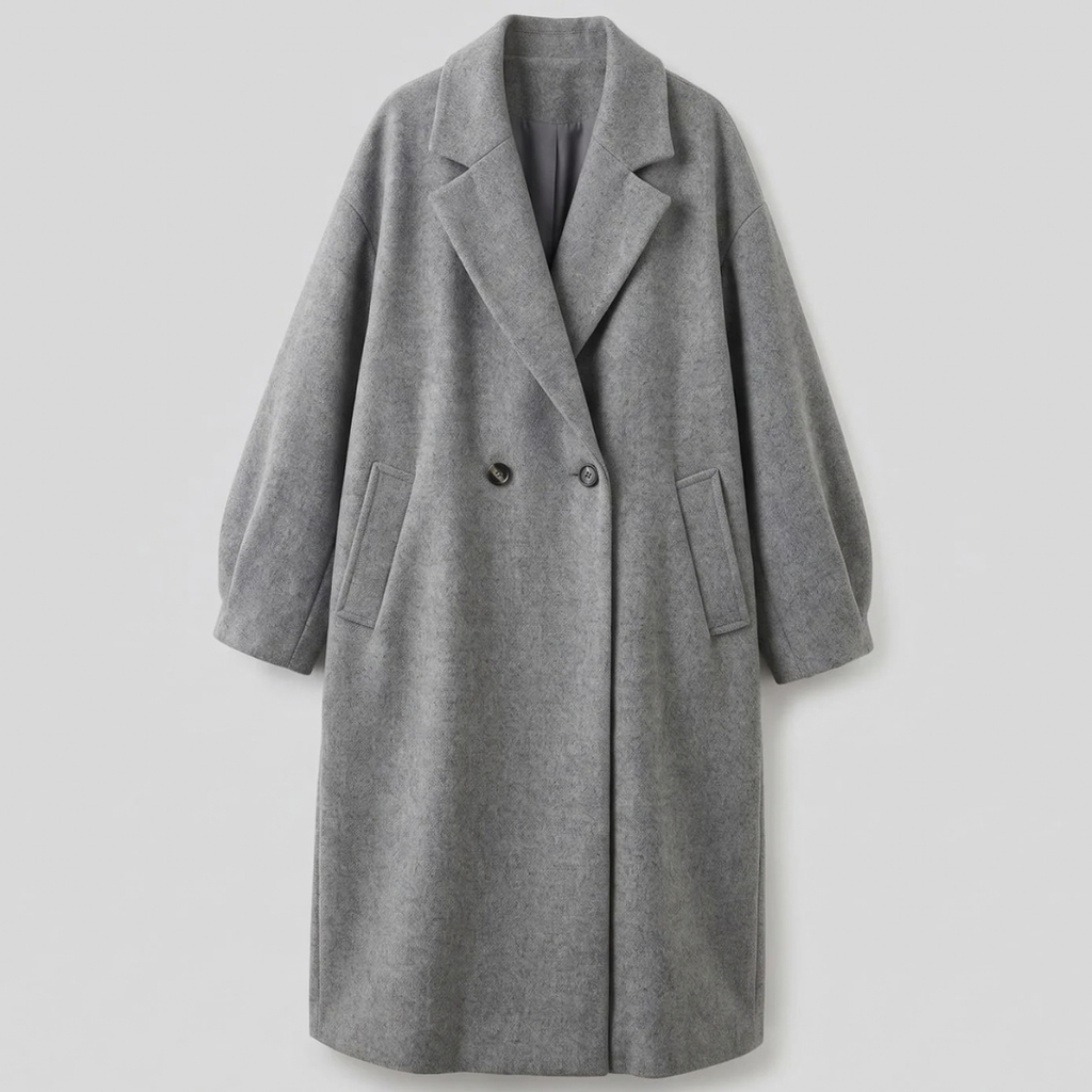 Eveline | Damen Winter jacke mit Trench coat Design und langem Stil