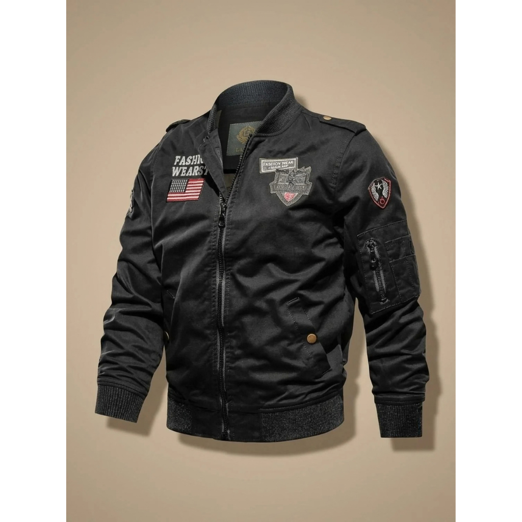 Felix | Herren Bomberjacke mit Reißverschluss und Taschen