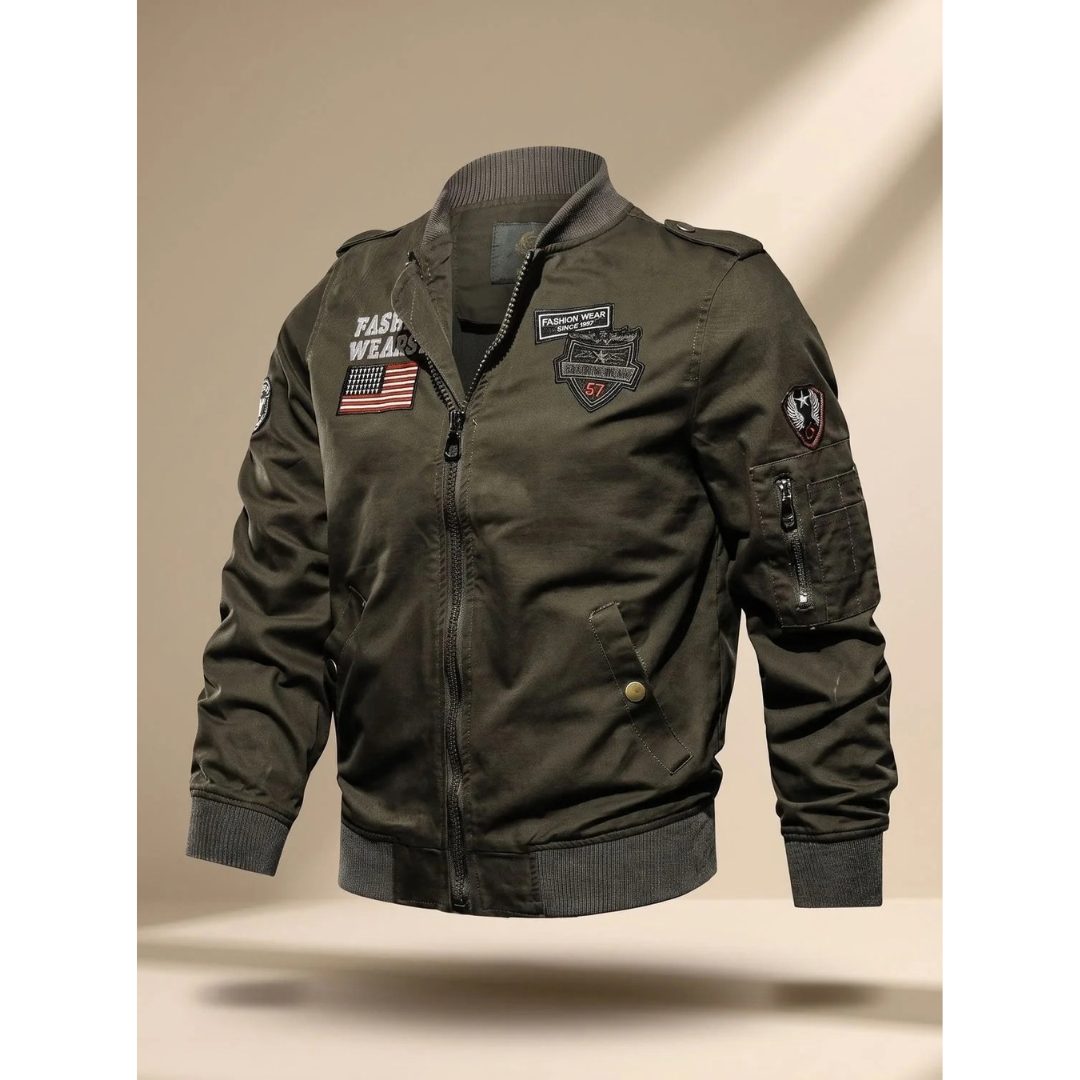 Felix | Herren Bomberjacke mit Reißverschluss und Taschen