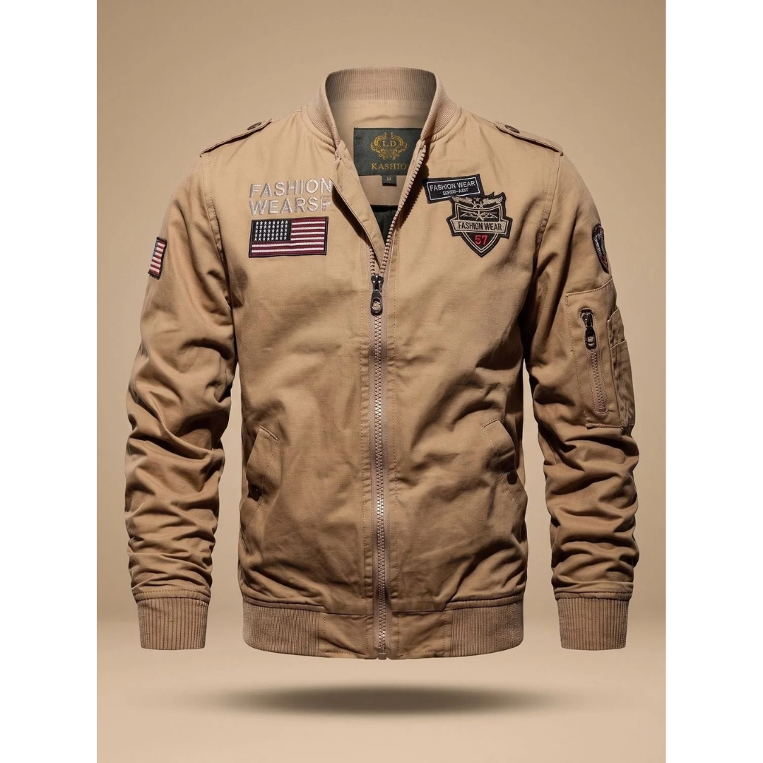 Felix | Herren Bomberjacke mit Reißverschluss und Taschen