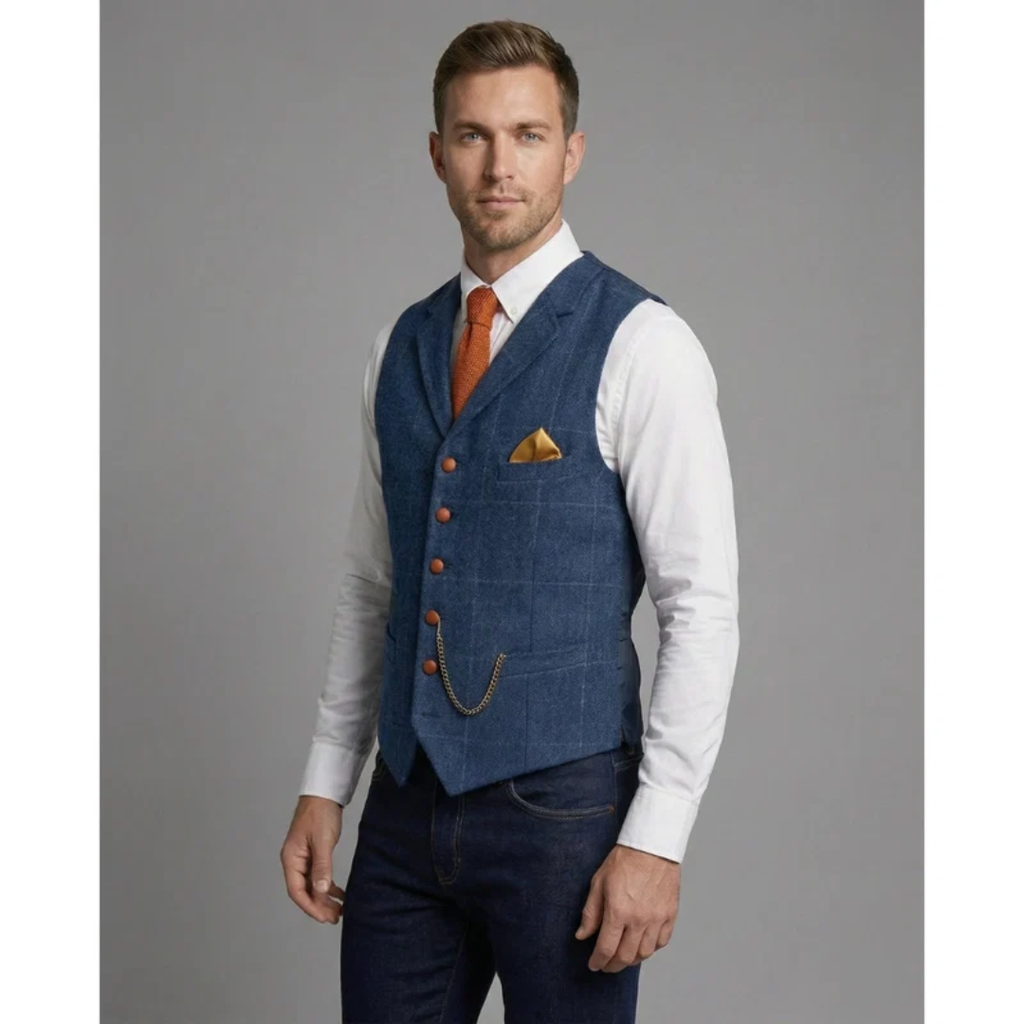 Franz | Herren Elegante Trachtenweste im Vintage Stil