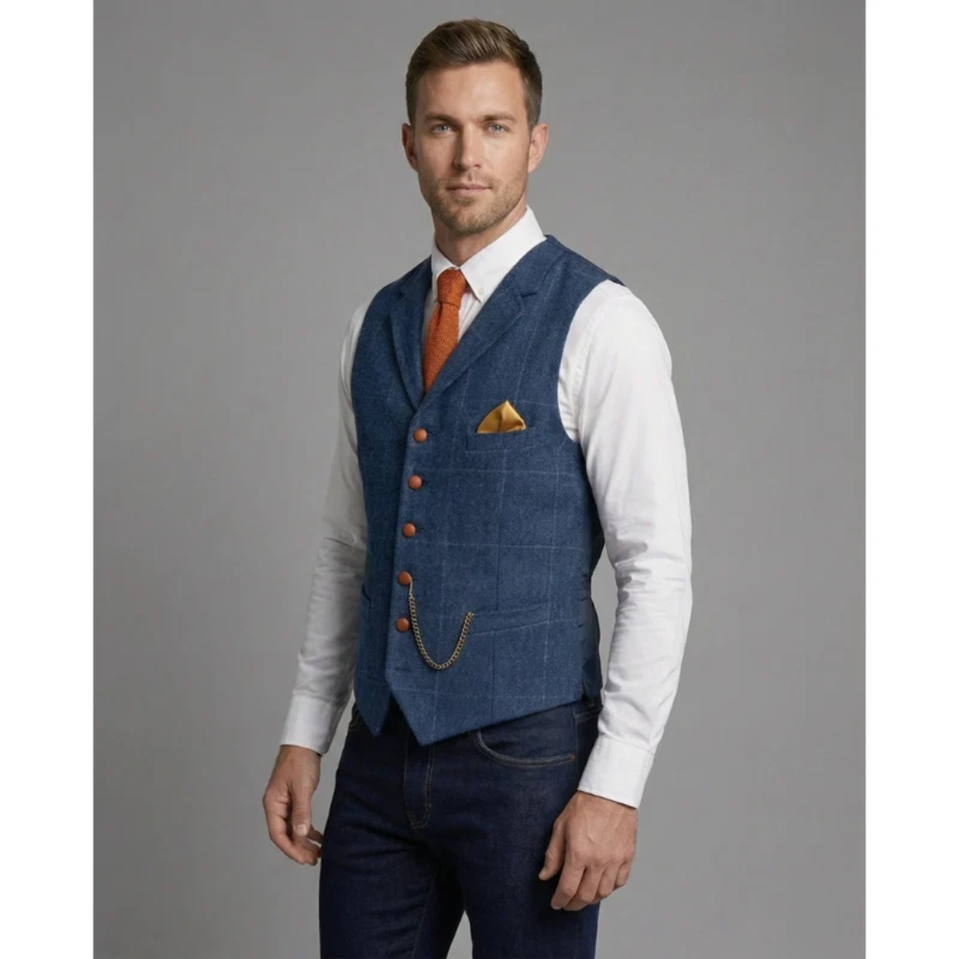 Franz | Herren Elegante Trachtenweste im Vintage Stil