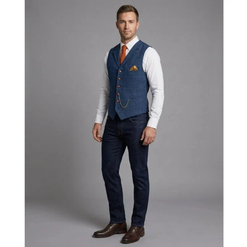 Franz | Herren Elegante Trachtenweste im Vintage Stil