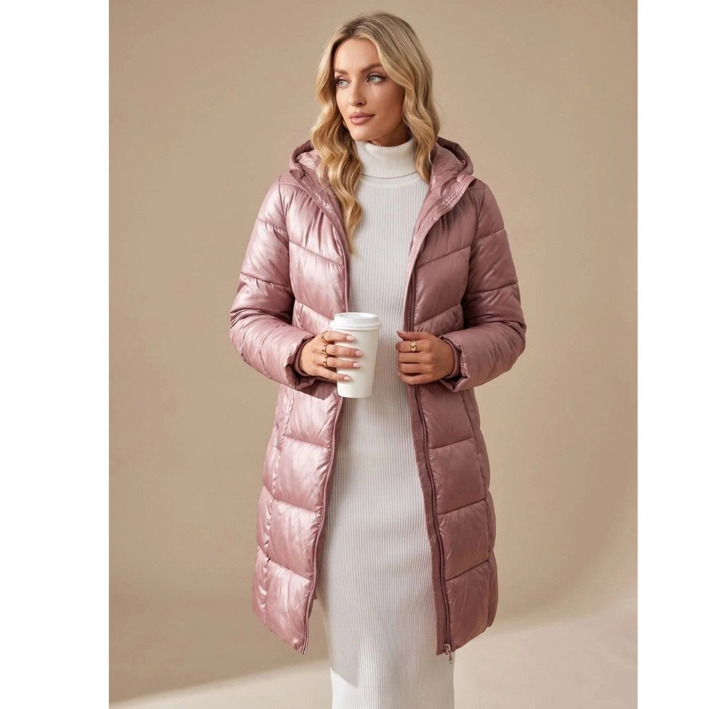 Gesine | Damen Winterjacke mit Kapuze und Taschen