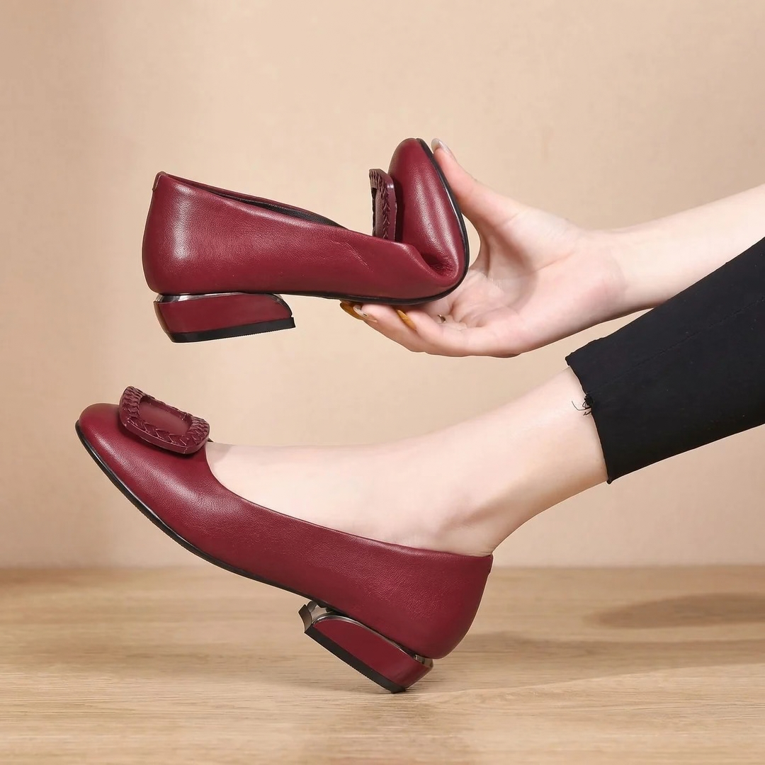Gretel | Damen Orthopädische Pumps mit Absatz und Loafer Design