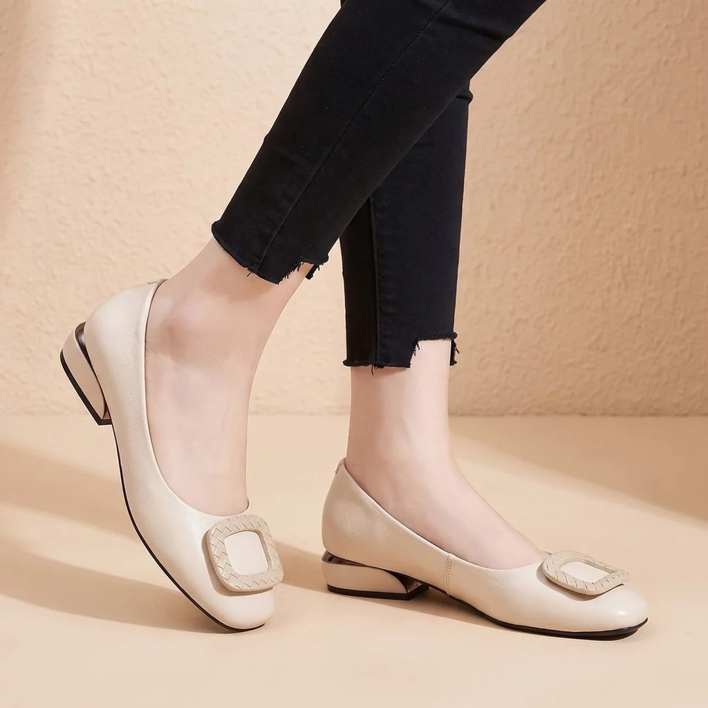 Gretel | Damen Orthopädische Pumps mit Absatz und Loafer Design