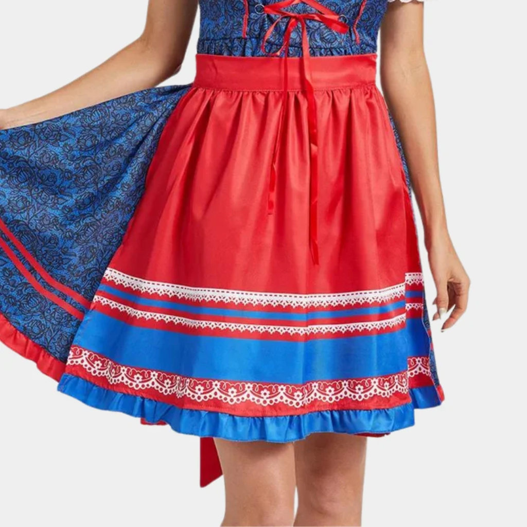 Hannah | Damen Blaues Dirndl Oktoberfest Kleid